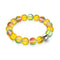 Bracelet de déclaration en verre Licorne Jaune | Argent | Sirène